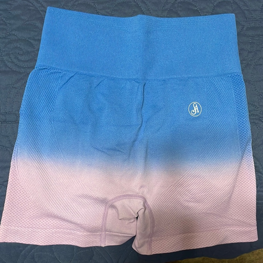 Allure Pink and Blue Ombré Shorts